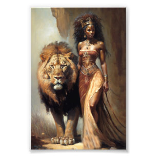 Roho ya Mnyama, African Goddess of Animals, Africa Photo Print