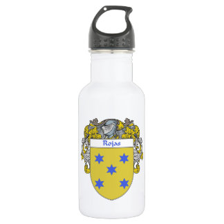 Rojas Coat of Arms/Family Crest 532 Ml Water Bottle