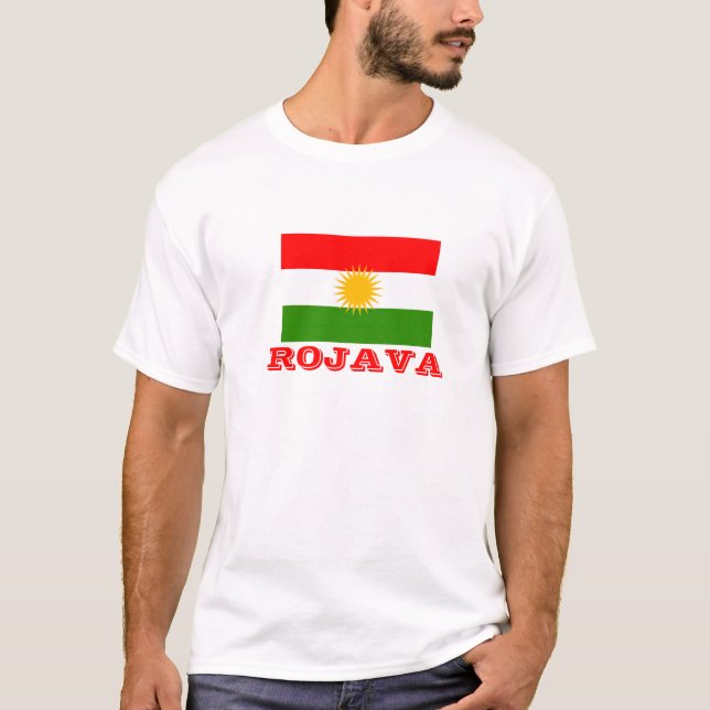 Rojava Kurdistan The Land of Kurds T-Shirt (Front)