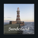 Roker Lighthousem, Sunderland uk Magnet<br><div class="desc">Roker Lighthouse,  Sunderland uk 

Contains the quote that can be changed to your own quote. 
Add a custom name for a special gift.

Thank you for looking.</div>