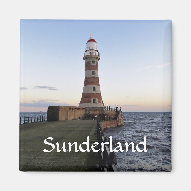 Roker Lighthousem, Sunderland uk Magnet (Front)
