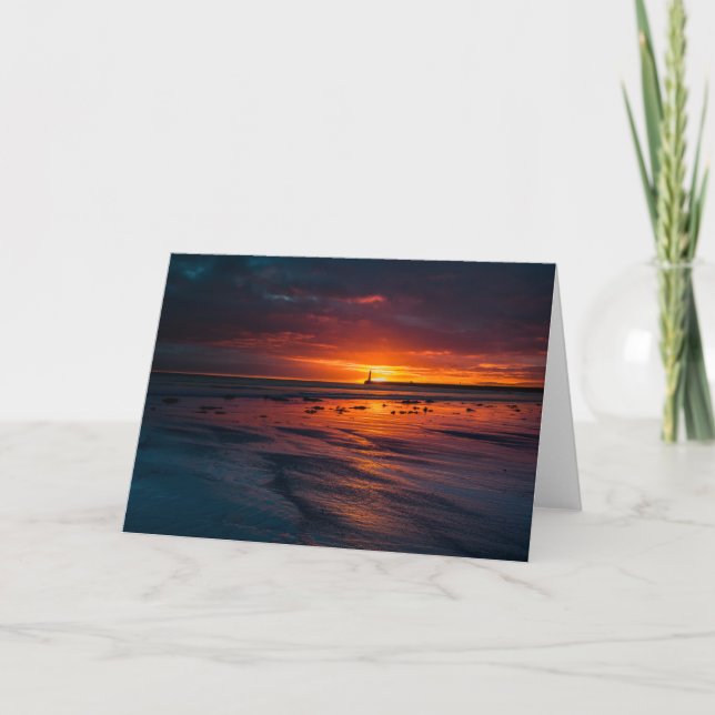 Roker Sunrise Greeting Card (Front)