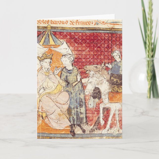 Roland Bidding Farewell to Charlemagne Card (Front)