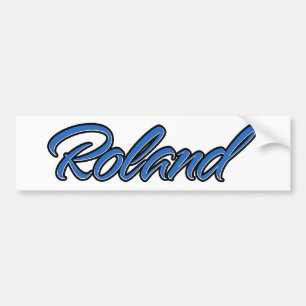 Roland Name blue Aufkleber Sticker Autoaufkleber