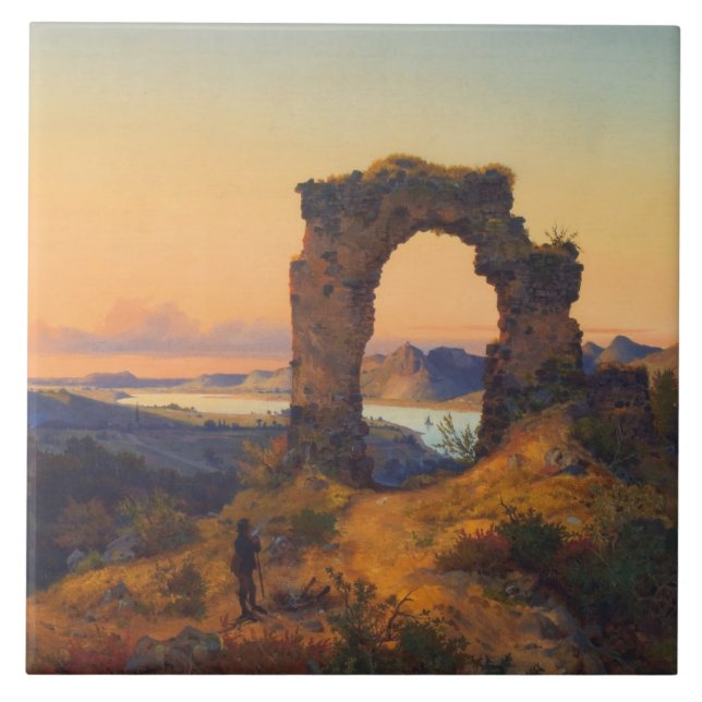 Roland's Arch (by Andreas Achenbach) Tile (Front)