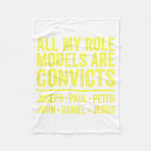 Role Models are Convicts Joseph Paul Peter John Fleece Blanket