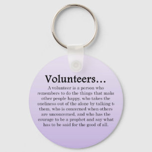 Role of Volunteers Key Ring