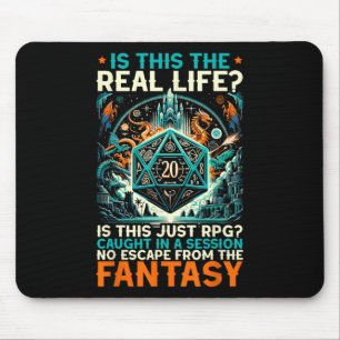 Role Playing Game Rpg Master D20 Tabletop Funny Rp Mouse Mat