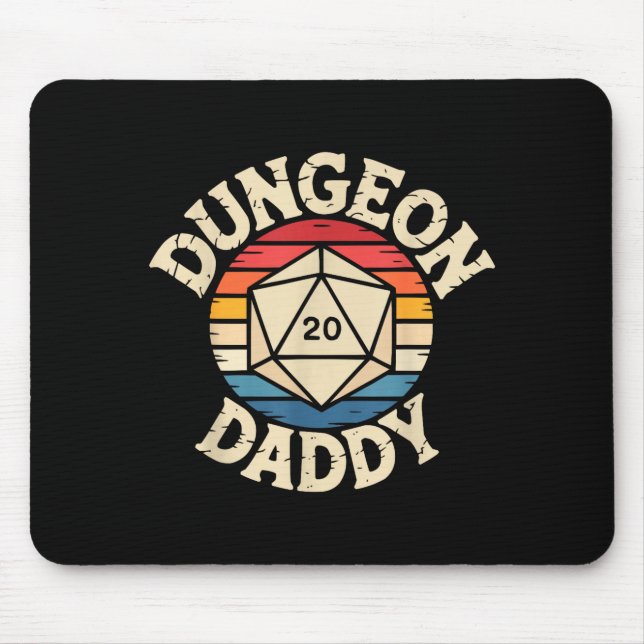 Role Playing Gamer Dad Rpg Master Tabletop Funny R Mouse Mat (Front)