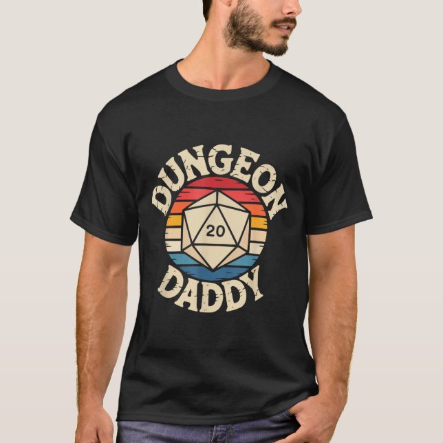 Role Playing Gamer Dad Rpg Master Tabletop Funny R T-Shirt (Front)