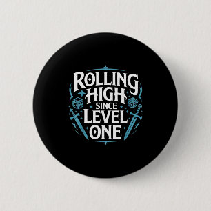 Role Playing Gamer Rpg Master D20 Tabletop Funny R 6 Cm Round Badge