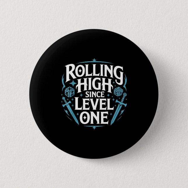 Role Playing Gamer Rpg Master D20 Tabletop Funny R 6 Cm Round Badge (Front)