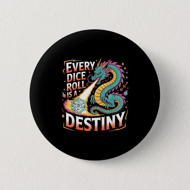 Role Playing Gamer Rpg Master D20 Tabletop Funny R 6 Cm Round Badge (Front)