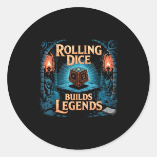 Role Playing Gamer Rpg Master D20 Tabletop Funny R Classic Round Sticker