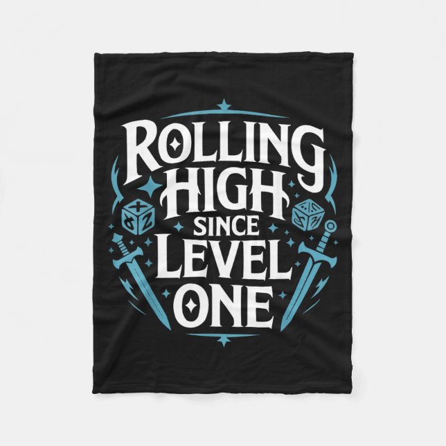Role Playing Gamer Rpg Master D20 Tabletop Funny R Fleece Blanket (Front)