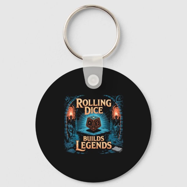 Role Playing Gamer Rpg Master D20 Tabletop Funny R Key Ring (Front)
