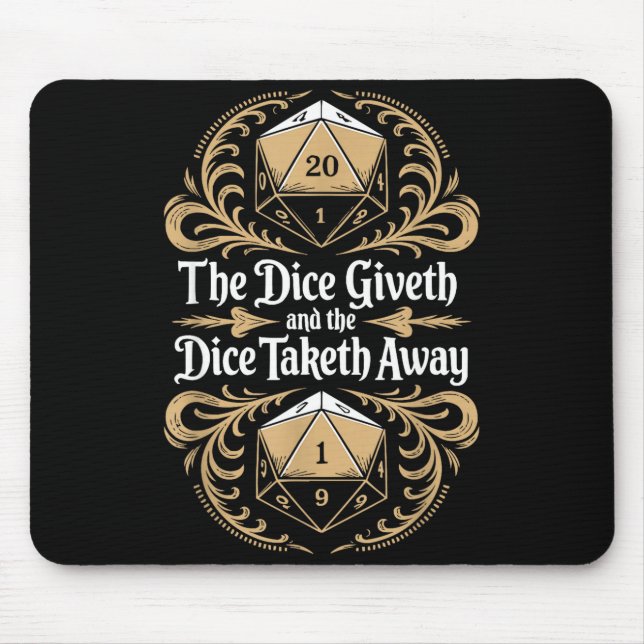 Role Playing Gamer Rpg Master D20 Tabletop Funny R Mouse Mat (Front)
