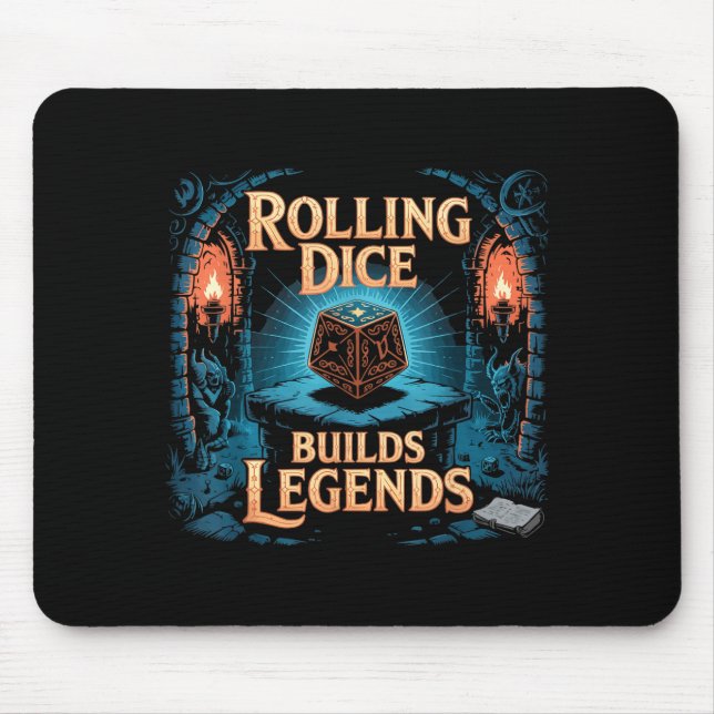 Role Playing Gamer Rpg Master D20 Tabletop Funny R Mouse Mat (Front)
