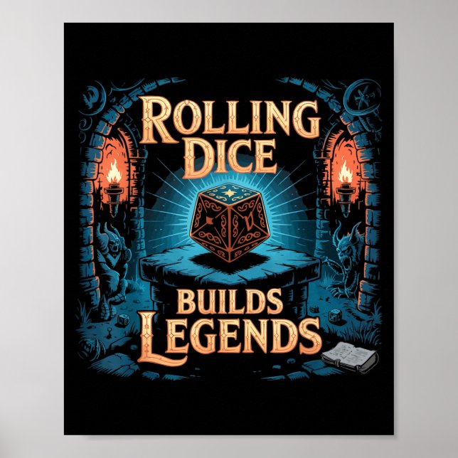 Role Playing Gamer Rpg Master D20 Tabletop Funny R Poster (Front)