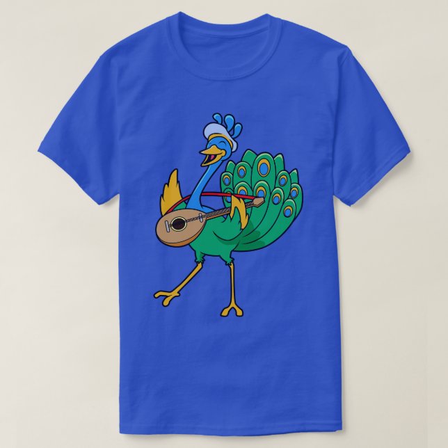 Roleplay Character Bard Minstrel Peacock T-Shirt (Design Front)