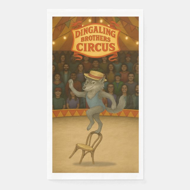 Rolf wolf balancing act napkin (Front)