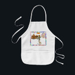 Rolf's balancing act kids apron<br><div class="desc">Cool under pressure and full of style, Rolf the wolf balances with effortless confidence. Whether poised on one foot, one paw, a ball or even a stack of chairs, he brings smooth theatrical flair to the show. Rolf is a natural performer with a roguish grin. You can find lots of...</div>