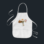 Rolf's balancing act kids apron<br><div class="desc">Cool under pressure and full of style, Rolf the wolf balances with effortless confidence. Whether poised on one foot, one paw, a ball or even a stack of chairs, he brings smooth theatrical flair to the show. Rolf is a natural performer with a roguish grin. You can find lots of...</div>