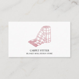 Roll Blanket Carpet Fitting Business Card