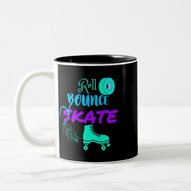 Roll Bounce Skate Rollerskating Two-Tone Coffee Mug (Left)