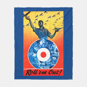 Roll 'em Out Royal Canadian Air Force Fleece Blanket
