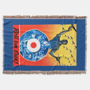 Roll 'em Out Royal Canadian Air Force Throw Blanket