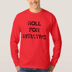 "Roll for Initiative" Distressed Dungeons Dragons T-Shirt