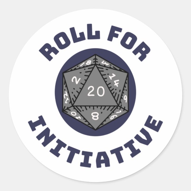 Roll For Initiative Sticker Sheets (Front)