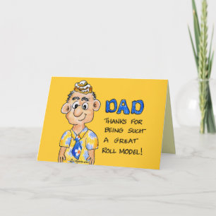 Roll Model Dad Father's Day Card