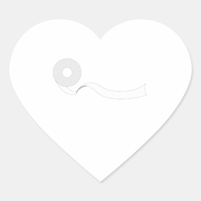 Roll of TP Heart Sticker (Front)