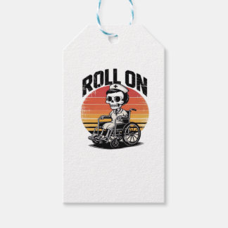 Roll On Skeleton Nurse � Dark Humour Healthcare Vi Gift Tags