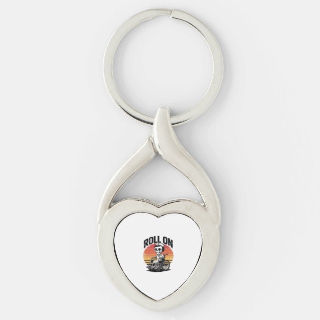 Roll On Skeleton Nurse – Dark Humour Healthcare Vi Key Ring (Front)