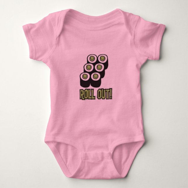 ROLL OUT!  Baby Sushi Tee (Front)