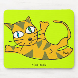 Roll Over Cat Mousepad
