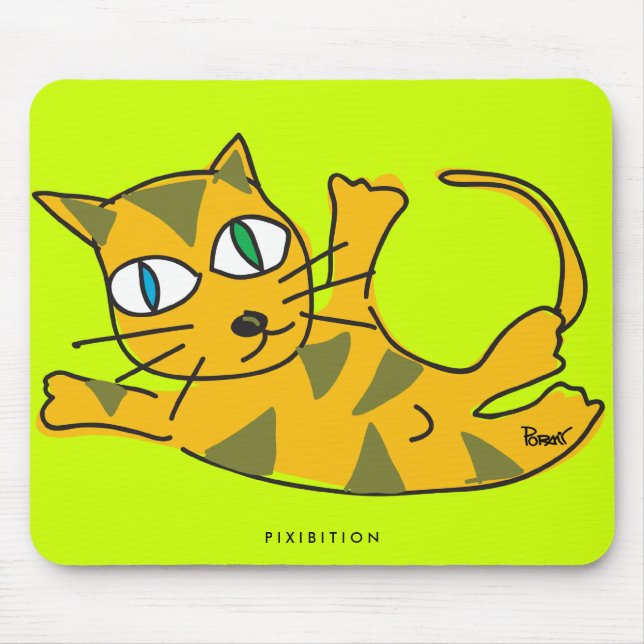 Roll Over Cat Mousepad (Front)
