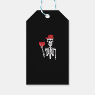 Roll Skeleton Hands Heart Valentines Day Skull Gift Tags