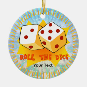 Roll The Dice Ceramic Tree Decoration