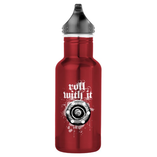 Roll With It (Roller Hockey) 532 Ml Water Bottle (Right)