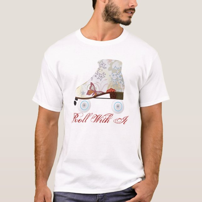 Roll With It Roller Skating Tee (Front)