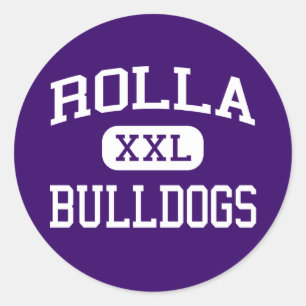 Rolla - Bulldogs - High - Rolla North Dakota Classic Round Sticker