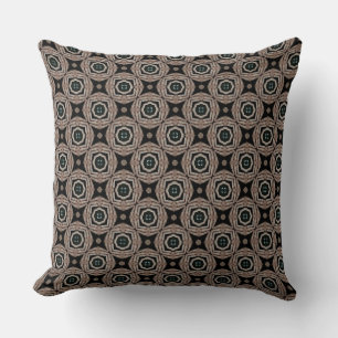 Rolled Light Stone Color Linen Container Pattern   Cushion