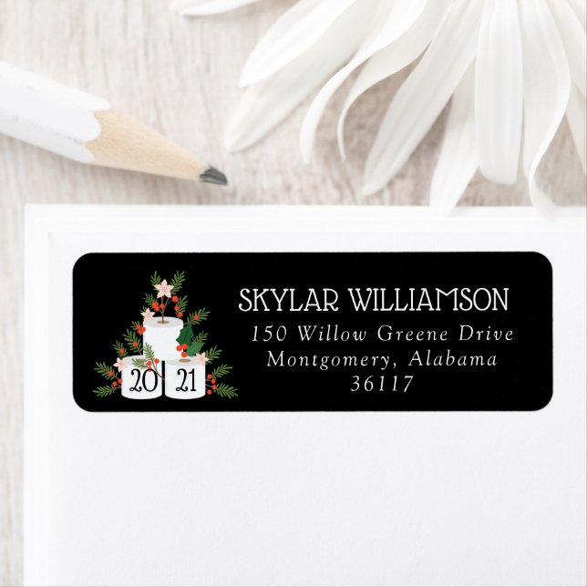 Rolled With It Funny Toilet Paper Christmas Tree (Insitu)