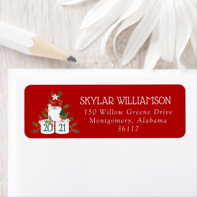 Rolled With It Funny Toilet Paper Christmas Tree (Insitu)