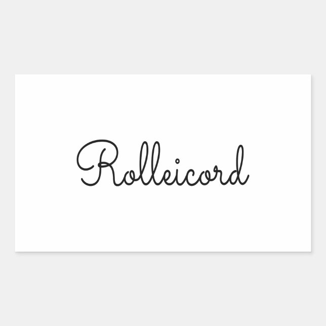 Rolleicord Early 1930's Rectangular Sticker (Front)