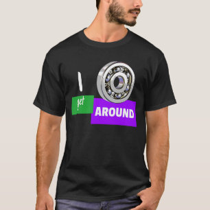 Roller Bearing to Get Around Skate Classic 80s Vib T-Shirt